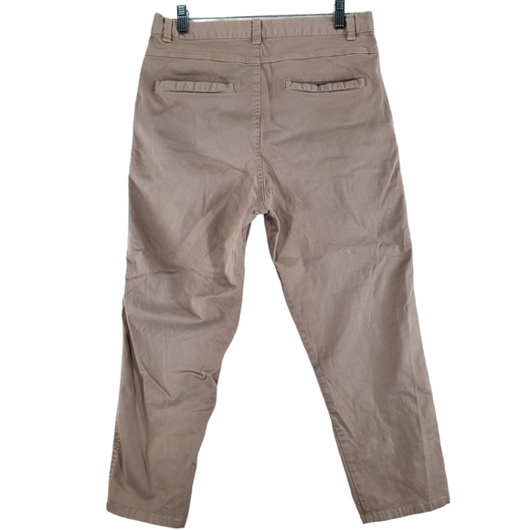 All About Eve Capri Pants Womens 10 Khaki Hi Rise Bareback Stretch (29x24.5) - Picture 13 of 13